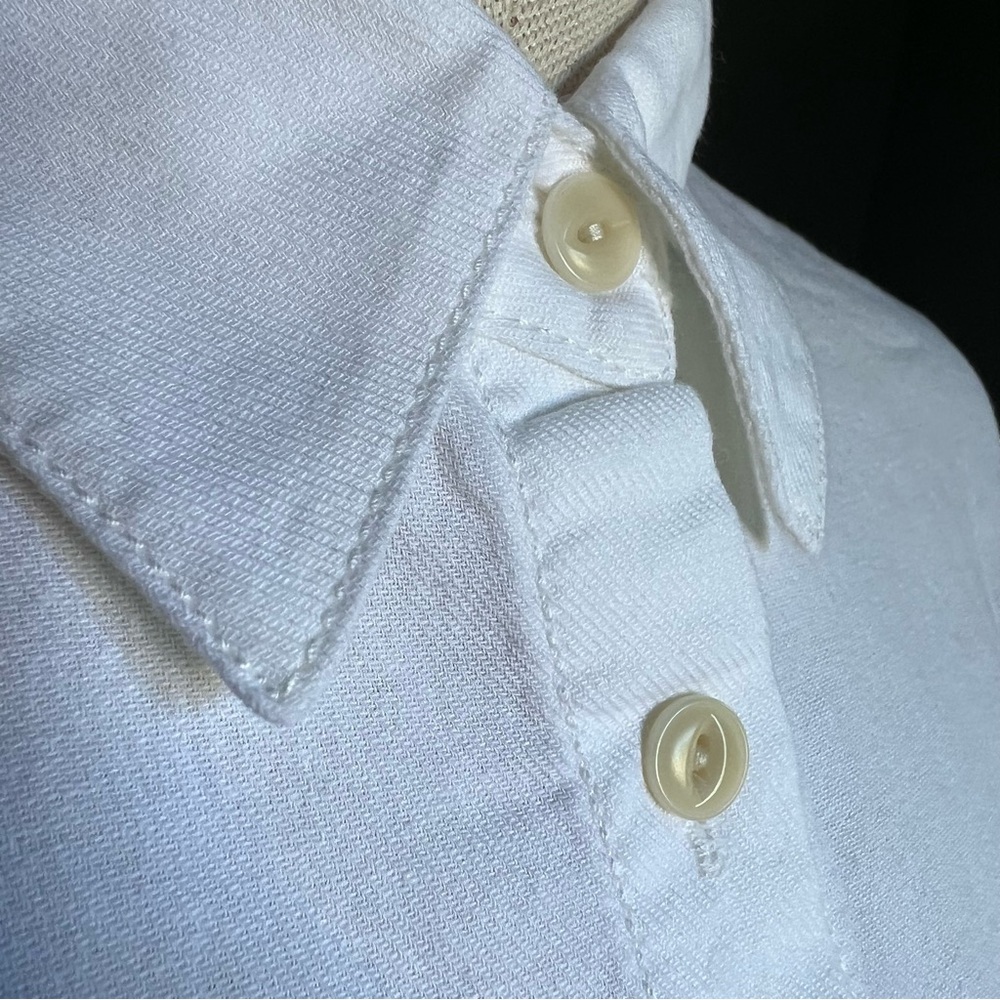 NEW Madewell Sz S White Cotton Courier Shirt Short Sleeve Button Up Boxy Natural - Picture 6 of 17